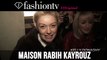 Maison Rabih Kayrouz Fall/Winter 2014-15 Front Row | Paris Fashion Week PFW | FashionTV