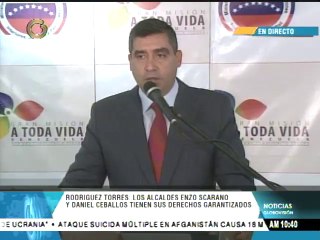 Rodríguez Torres: Ningún despacho municipal ha recibido un notificación para una movilización