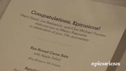 Epicurious Events - Epicurious 15th Anniversary Party at New York's Eataly