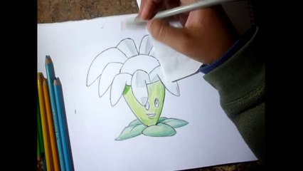 Como dibujar planta boomerang (plants vs zombies 2)