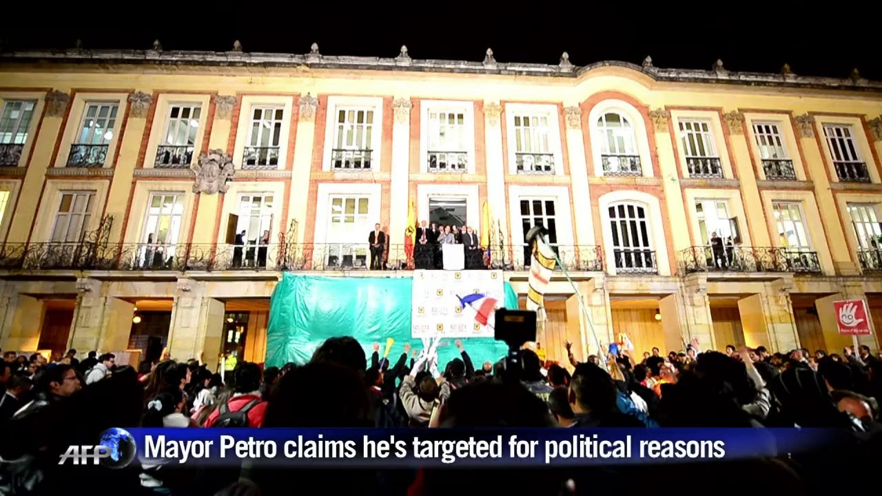 Protest as Colombian president removes Bogota mayor