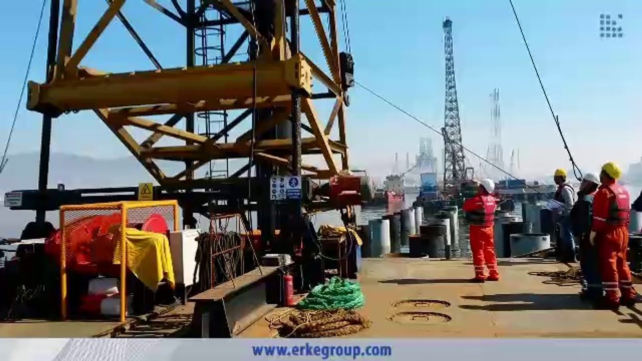 ERKE Dış Ticaret ltd., SEMW D-80 Diesel Hammer - Körfez Deniz - Tüpraş