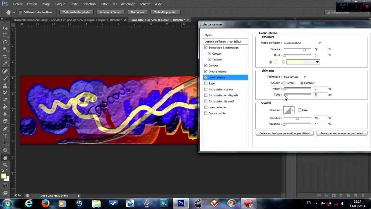 [Tuto] PhotoShop - 3-1) Calques, partie 1: Définition & style de calque