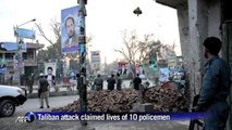 Multiple Afghan suicide attack kills ten police