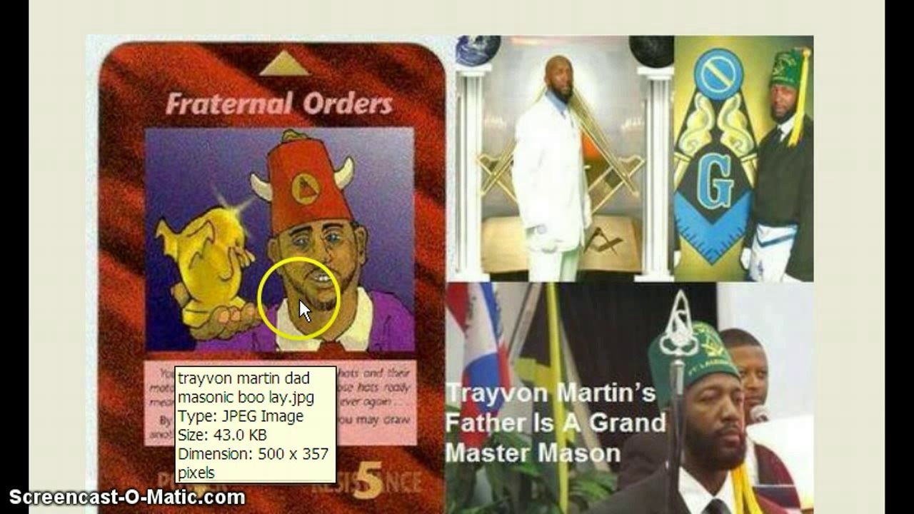 Busted! Trayvon Martin's Father is a Grand Master Mason