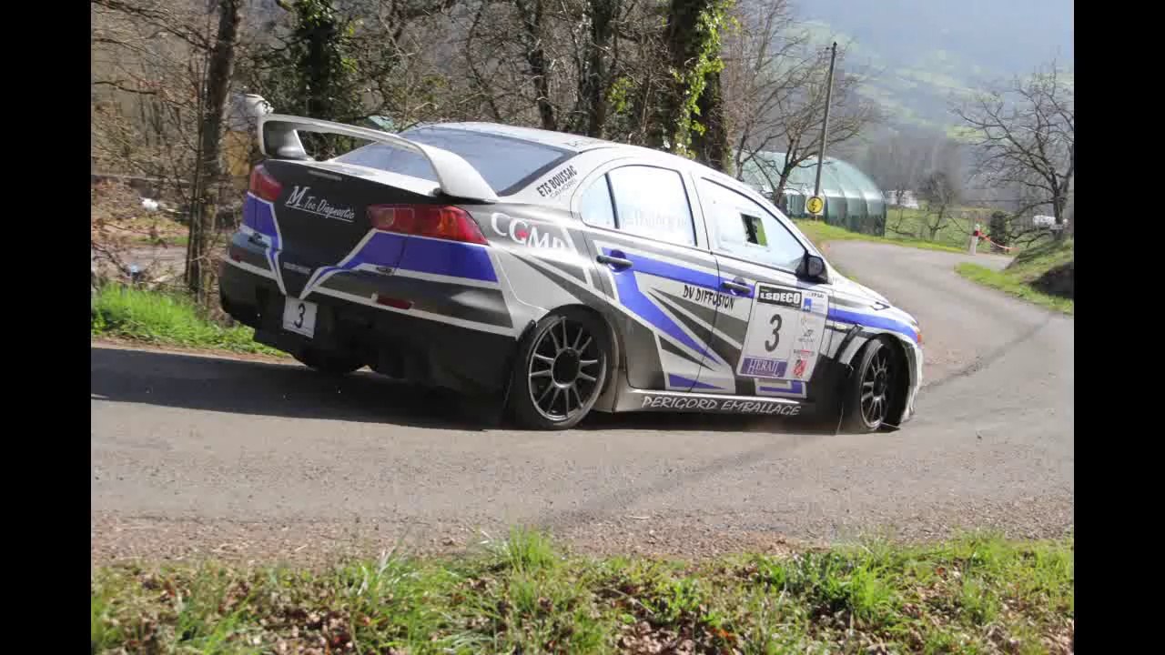 camera embarque rallye  du vallon de marcillac 2014 EVO 10 R4