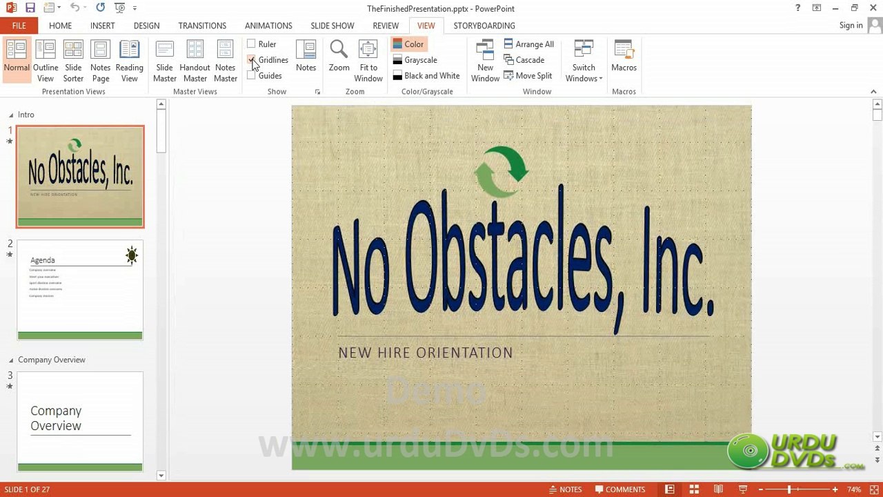 06. Powerpoint 2013 in Urdu - Using Different views