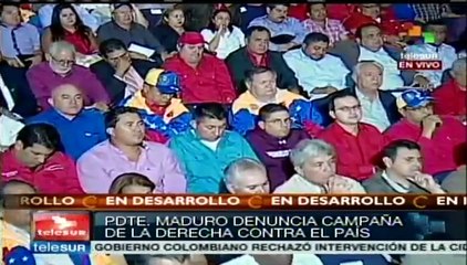 Maduro denuncia campaña mediática para denostar al gobierno venezolano