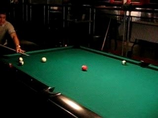 playing pool