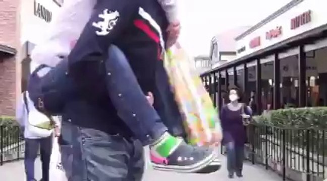 Outdoor Shopping Mall in Japan