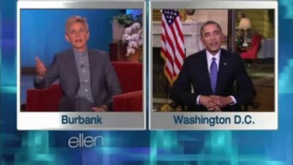 Barack Obama and Ellen DeGeneres