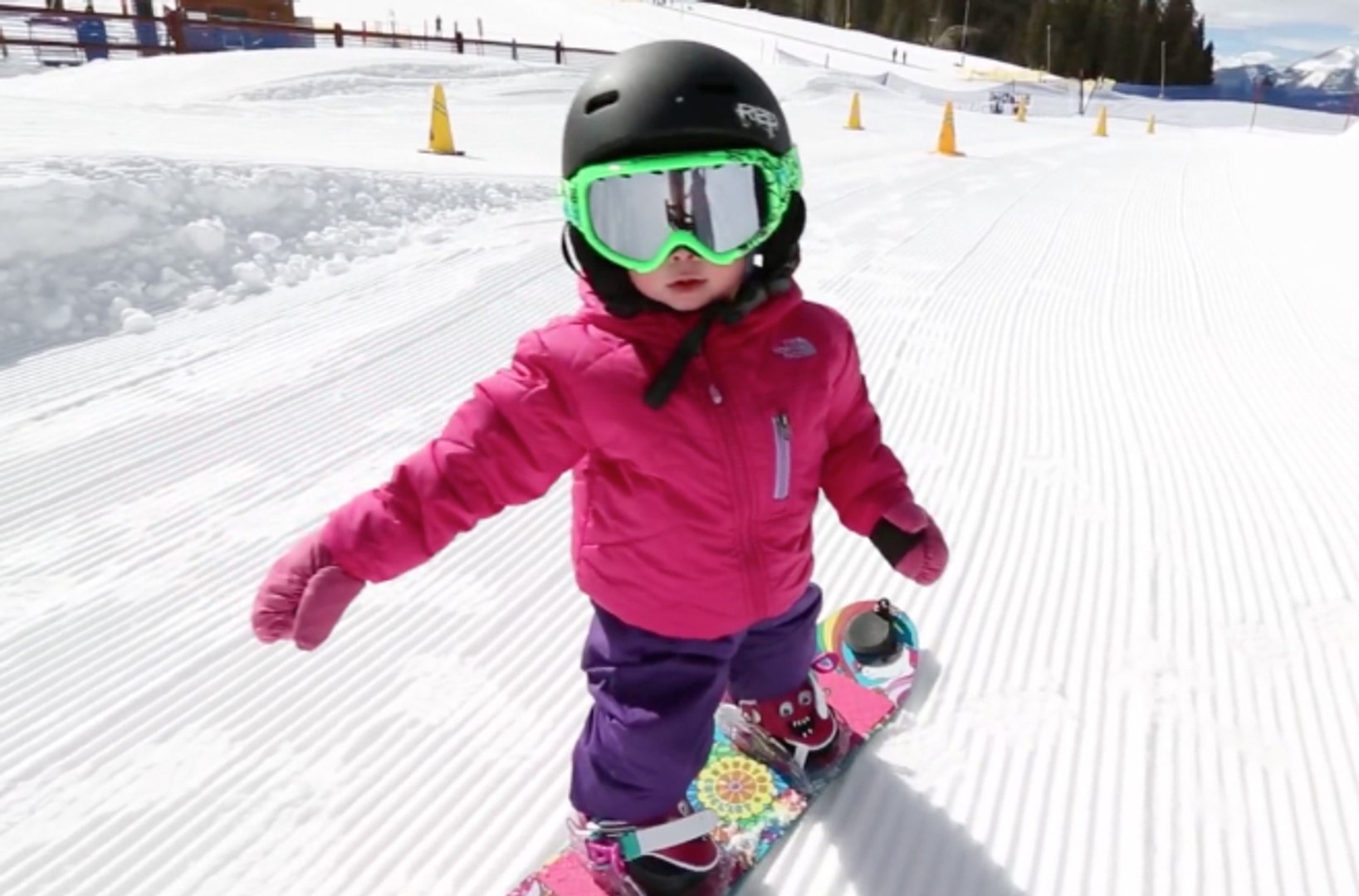 17 Month Old Baby Snowboarder In Aspen Video Dailymotion