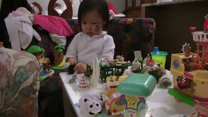 Girl And Sylvanian Families