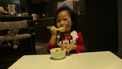 Girl Making Happy Faces