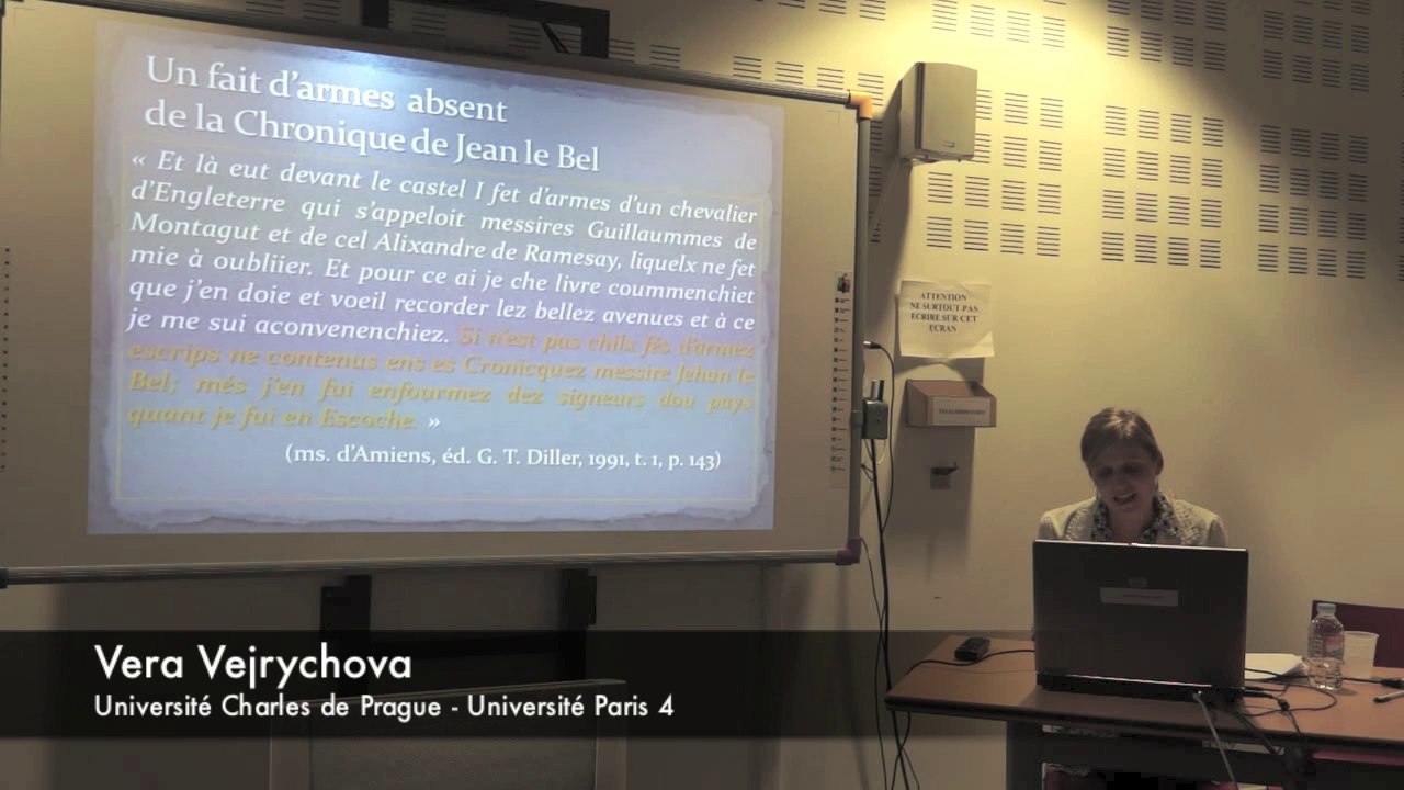 "L'écriture de l'histoire" - Vera Vejrychova
