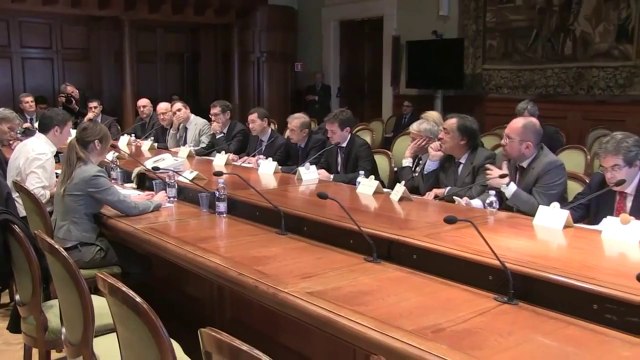 Roma - Riforme: Renzi, Boschi e Delrio incontrano il presidente dell'Anci (20.03.14)