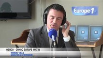 Manuel Valls au micro d'Europe 1