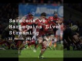 Watch Saracens vs Harlequins ON TV