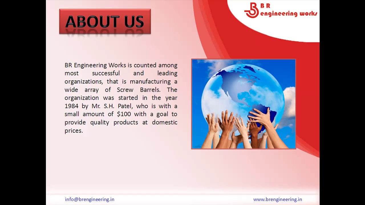 Single Screw, Single Screw Barrel, Twin Screw, Twin Screw Barrel, Barrier Screw, Barrier Screw Barrel Manufacturer, Supplier from Ahmedabad, India