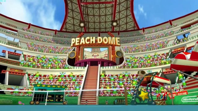 Mario Power Tennis HD on Dolphin Emulator (Widescreen Hack)