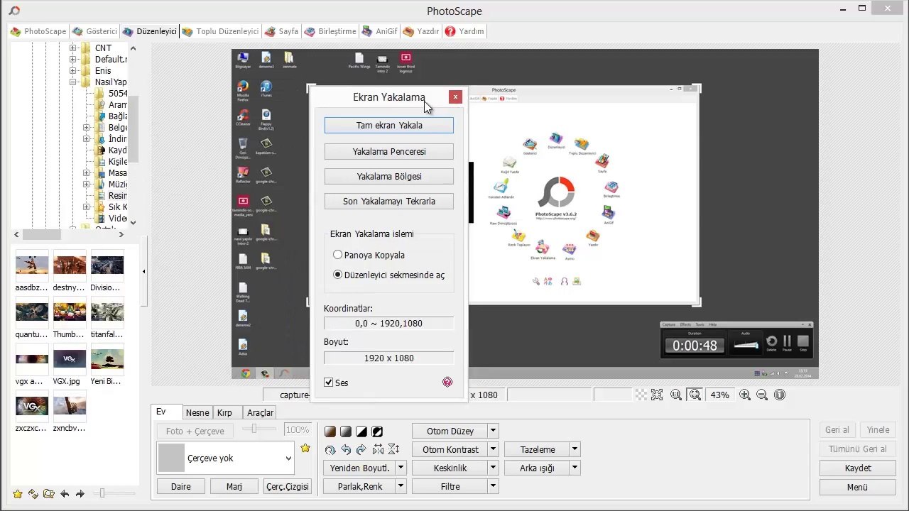 PhotoScape ile Ekran Görüntüsü Nasıl Alınır?