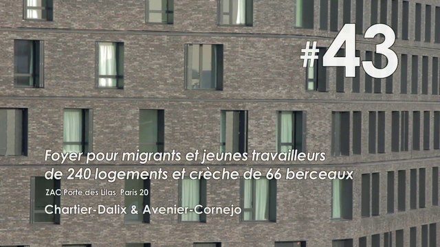 #43 Foyer pour migrants - jeunes travailleurs et crèche, ZAC Porte des Lilas, Paris 19