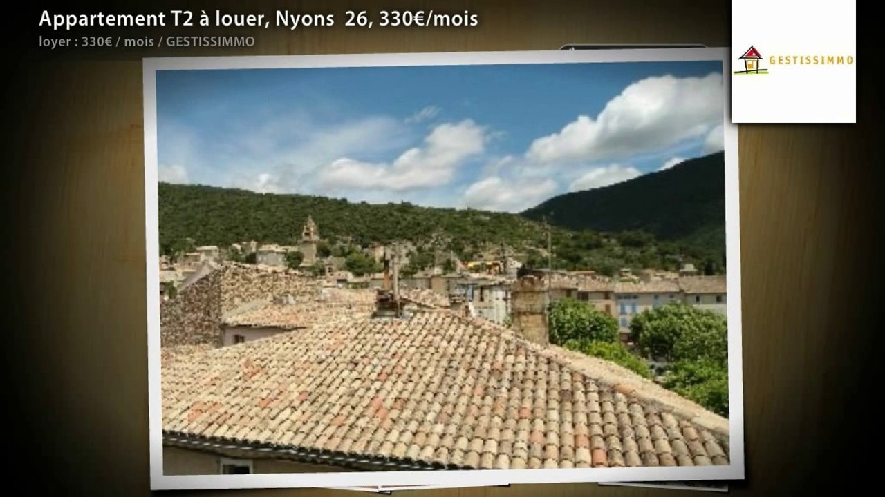 Appartement T2 à louer, Nyons  26, 330€/mois