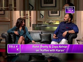 Koffee With Karan : Rohit Shetty and Zoya Akhtar on the show