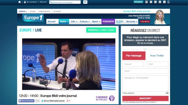 Le train Europe 1 des Municipales en escale à Bordeaux