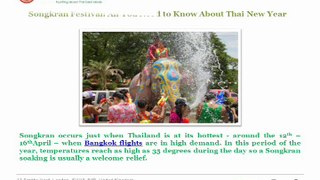 Songkran Festival: All You Need to Know About Thai New Year