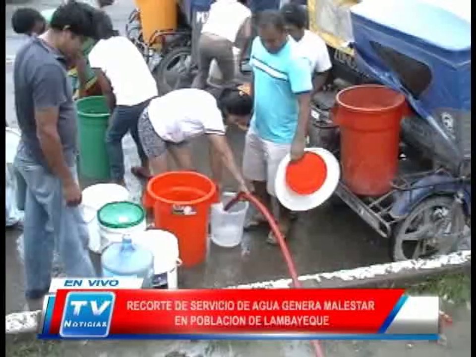 Chiclayo: Recorte de servicio de agua genera malestar en lambayeque 20 0314
