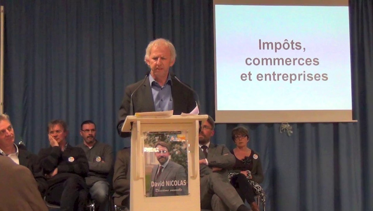 réunion publique de David Nicolas - 20 mars 2014 - municipales à Avranches - interventions (#1)