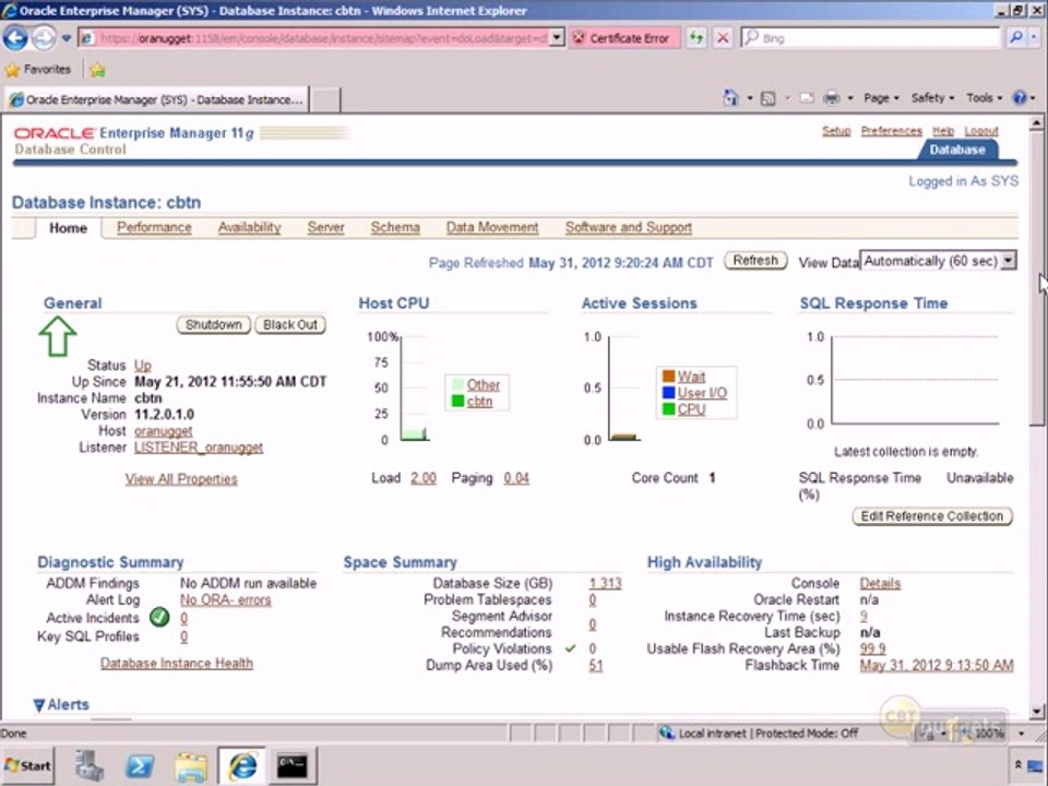 14.Oracle DB 11g DBA II  -  Diagnosing the Database
