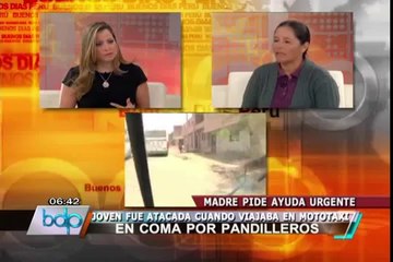 Madre pide ayuda para hija en estado vegetal que fue apedreada por pandilleros (1/2)