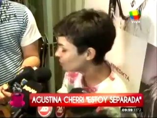 agustina cherri confirma separacion