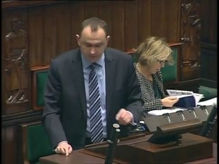 Poseł Adam Kwiatkowski - Wystąpienie z dnia 20 marca 2014 roku.