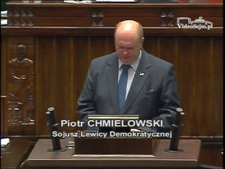 Poseł Piotr Chmielowski - Wystąpienie z dnia 20 marca 2014 roku.