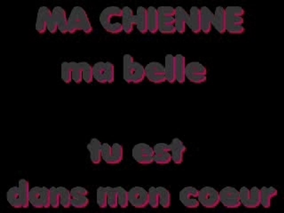 ma chienne