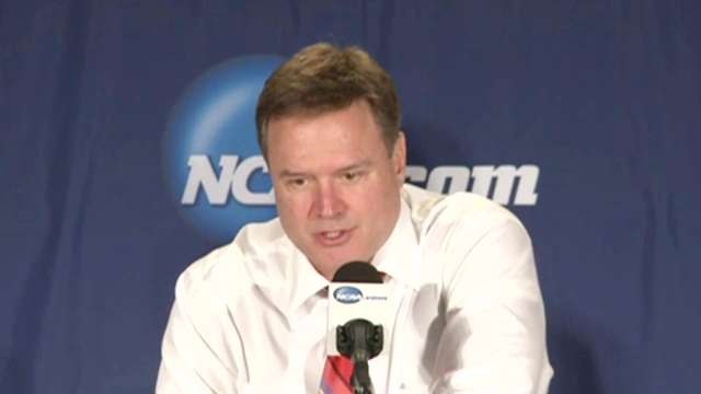 Bill Self, Perry Ellis Discuss Tough Win