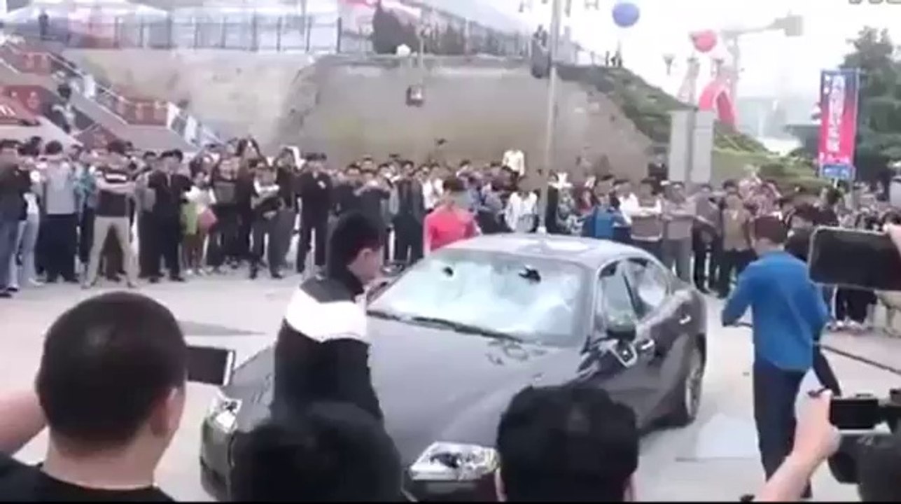 Men Destroy Expensive Maserati