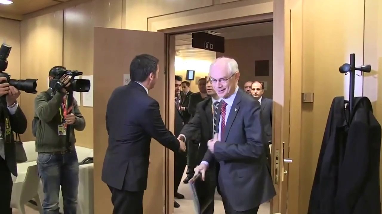 Bruxelles - Renzi incontra Van Rompuy (21.03.14)