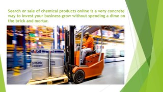 ROLE OF CHEMICAL PRODUCTS IN B2B MARKETPLACES