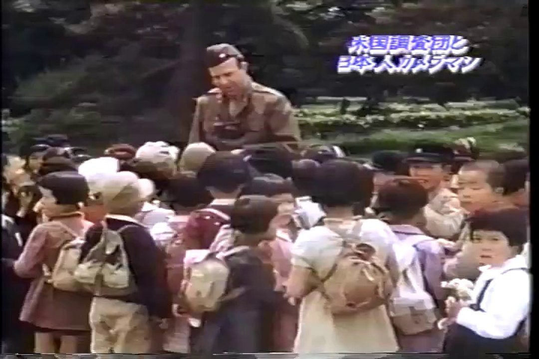 終戦直後の笑顔の人々　　【貴重カラー映像】