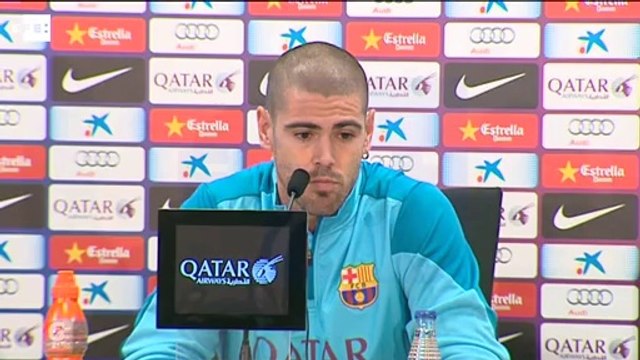 Valdes: Posiblemente es mi último clásico y me gustaría ganar los tres puntos 20140322 (Versión)