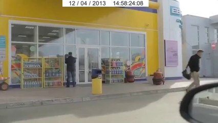 Policeman Wipes Out After Getting Autograph