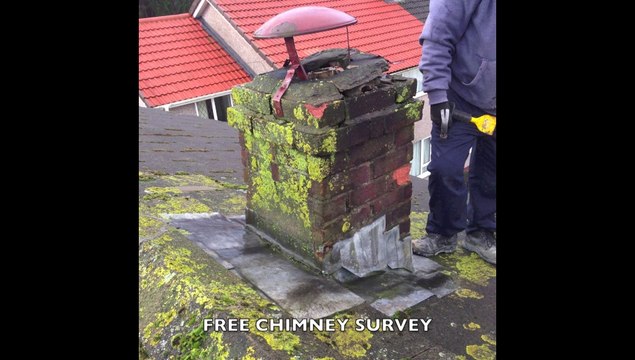 LEAKING CHIMNEY REMOVED AT ST HELENS COURT, CAERPHILLY, CF83 1DL - CHIMNEY REPAIRS CAERPHILLY