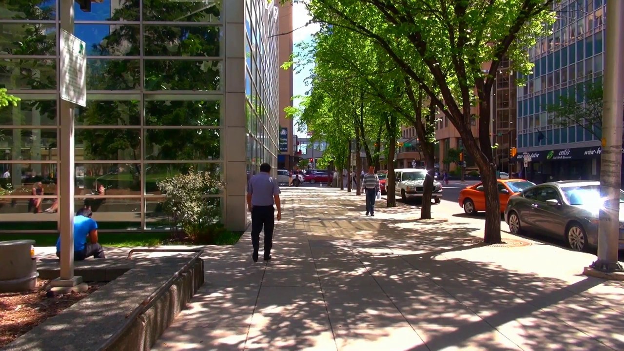 Along 8th Avenue S.W. in Calgary