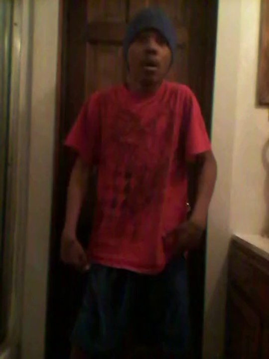 Teenage boy Beatboxing and dancing at the same time