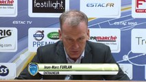Conférence de presse ESTAC Troyes - Dijon FCO (2-0) : Jean-Marc FURLAN (ESTAC) - Olivier DALL'OGLIO (DFCO) - 2013/2014