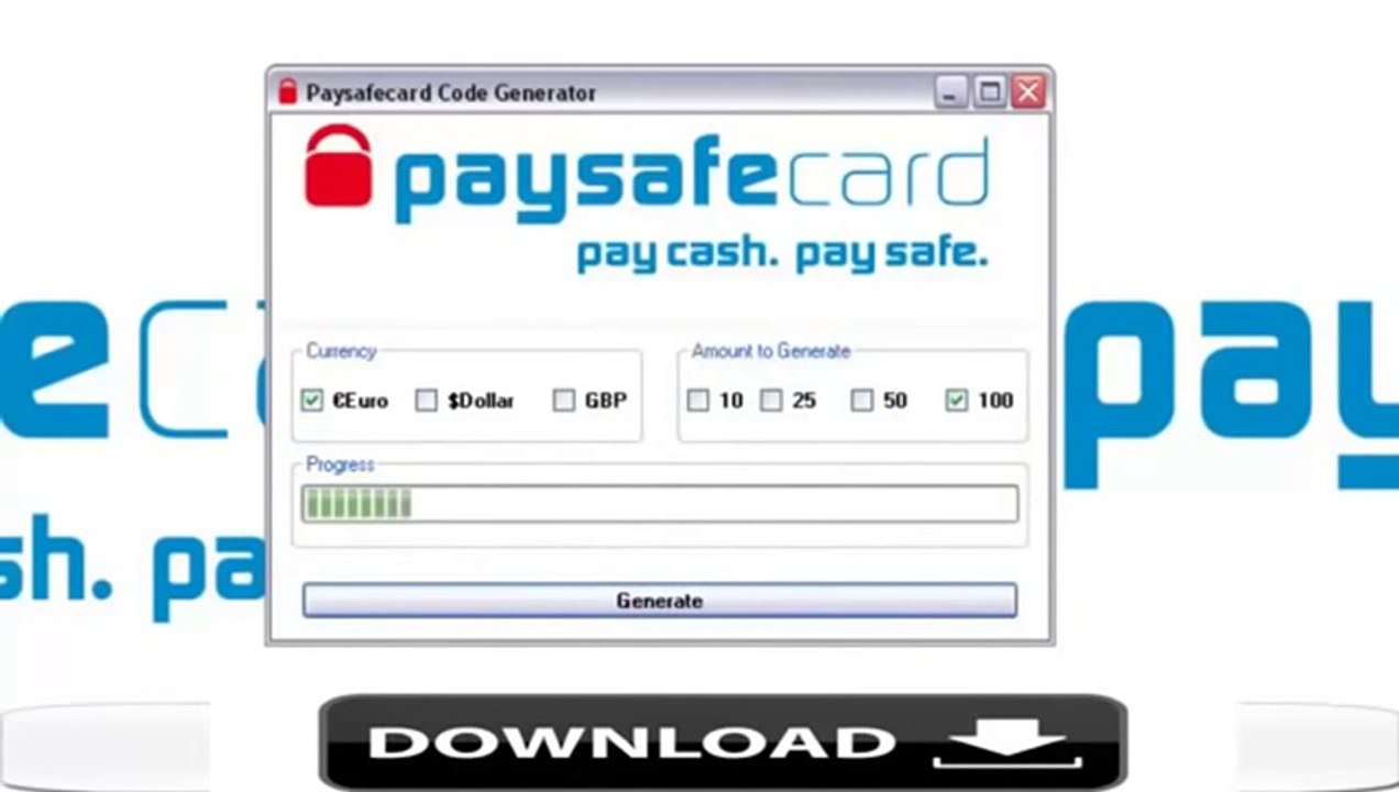 Générateur De PaySafeCard Téléchargement Paysafecard Code Generator 2014